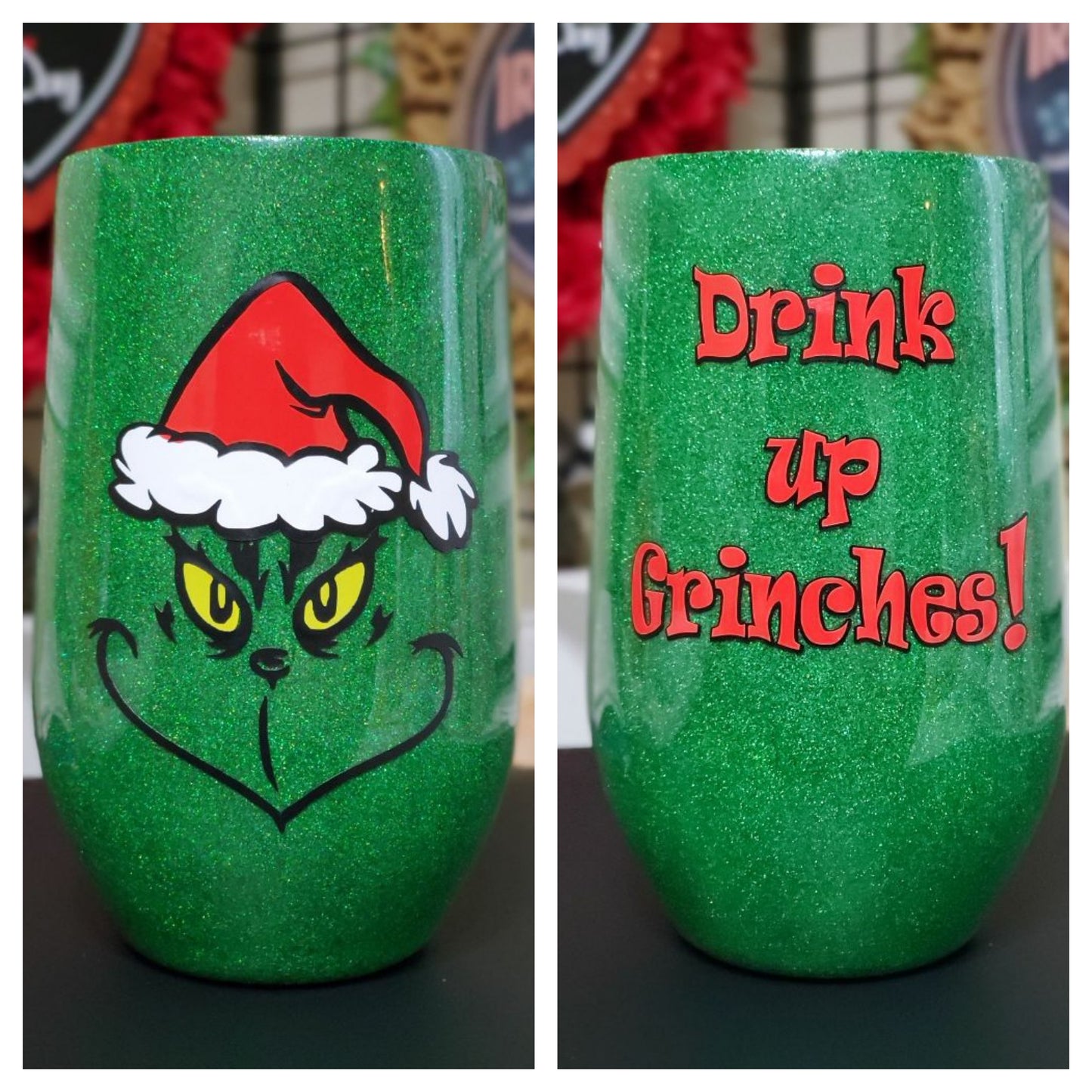 16 oz. Grinch Wine Tumbler