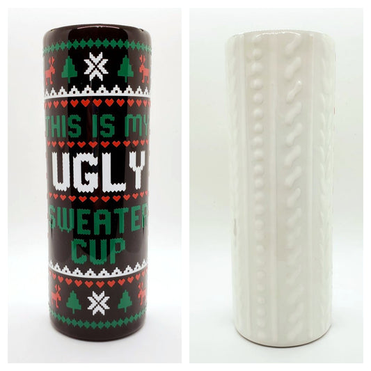 20 oz. 3D Ugly Christmas Sweater Tumbler