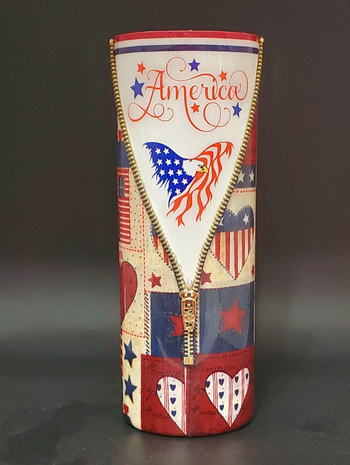 20 oz. America Zipper Tumbler