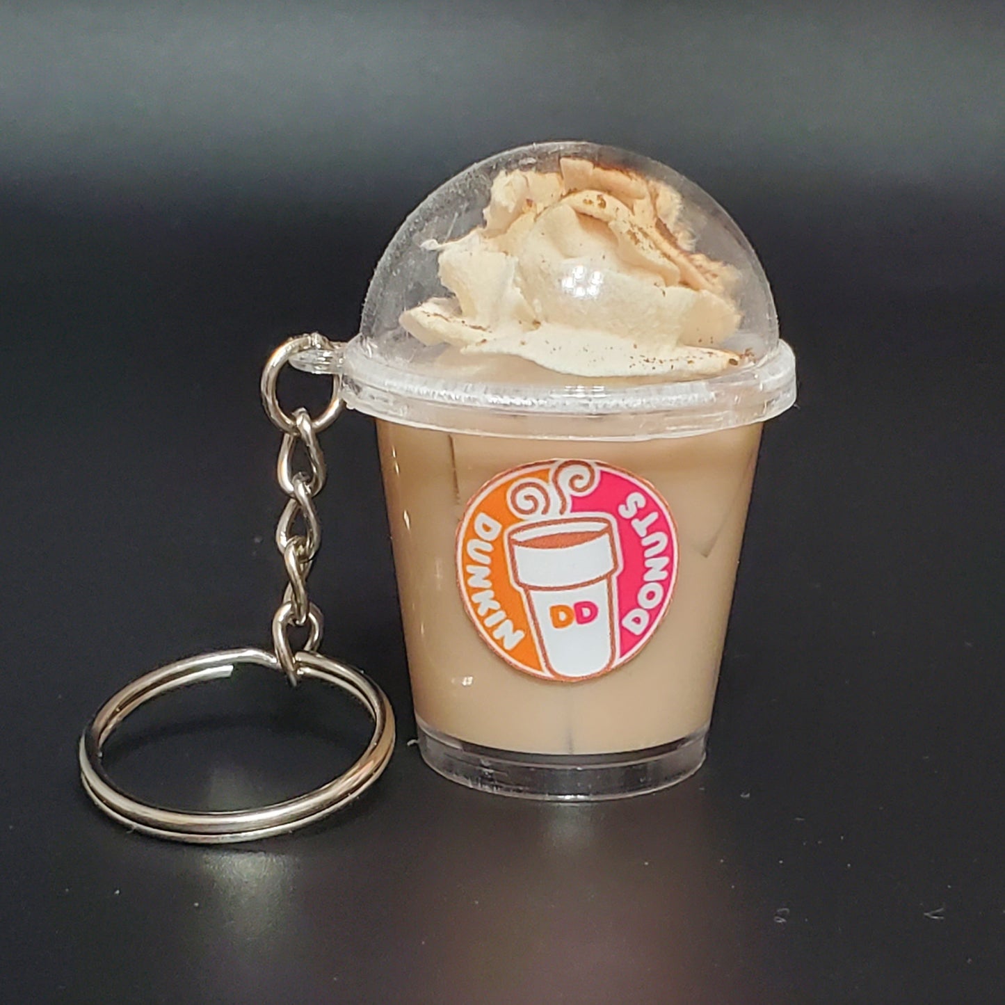 Mini coffee keychain