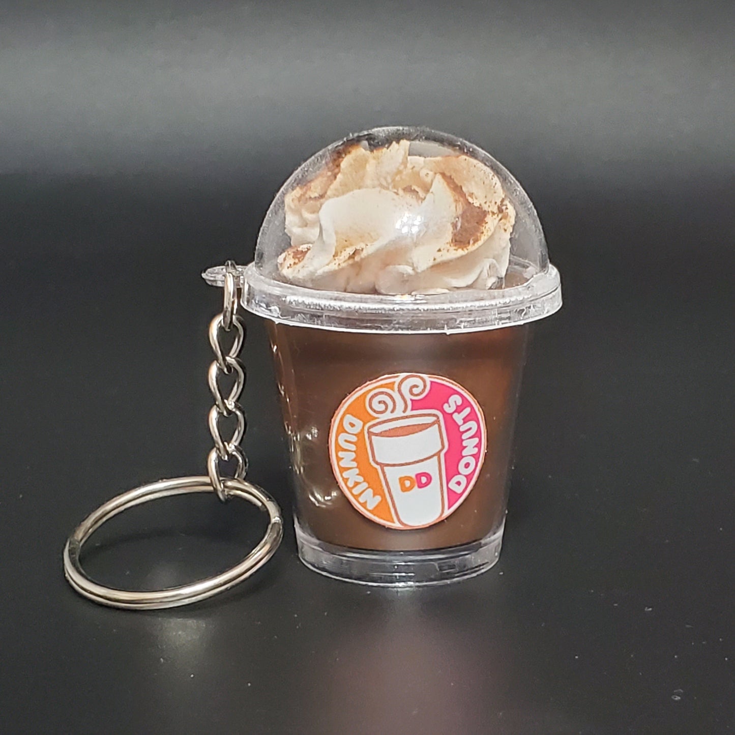 Mini coffee keychain