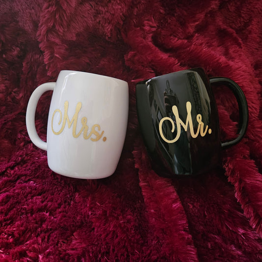 14 oz. Mr. & Mrs. Coffee Mugs