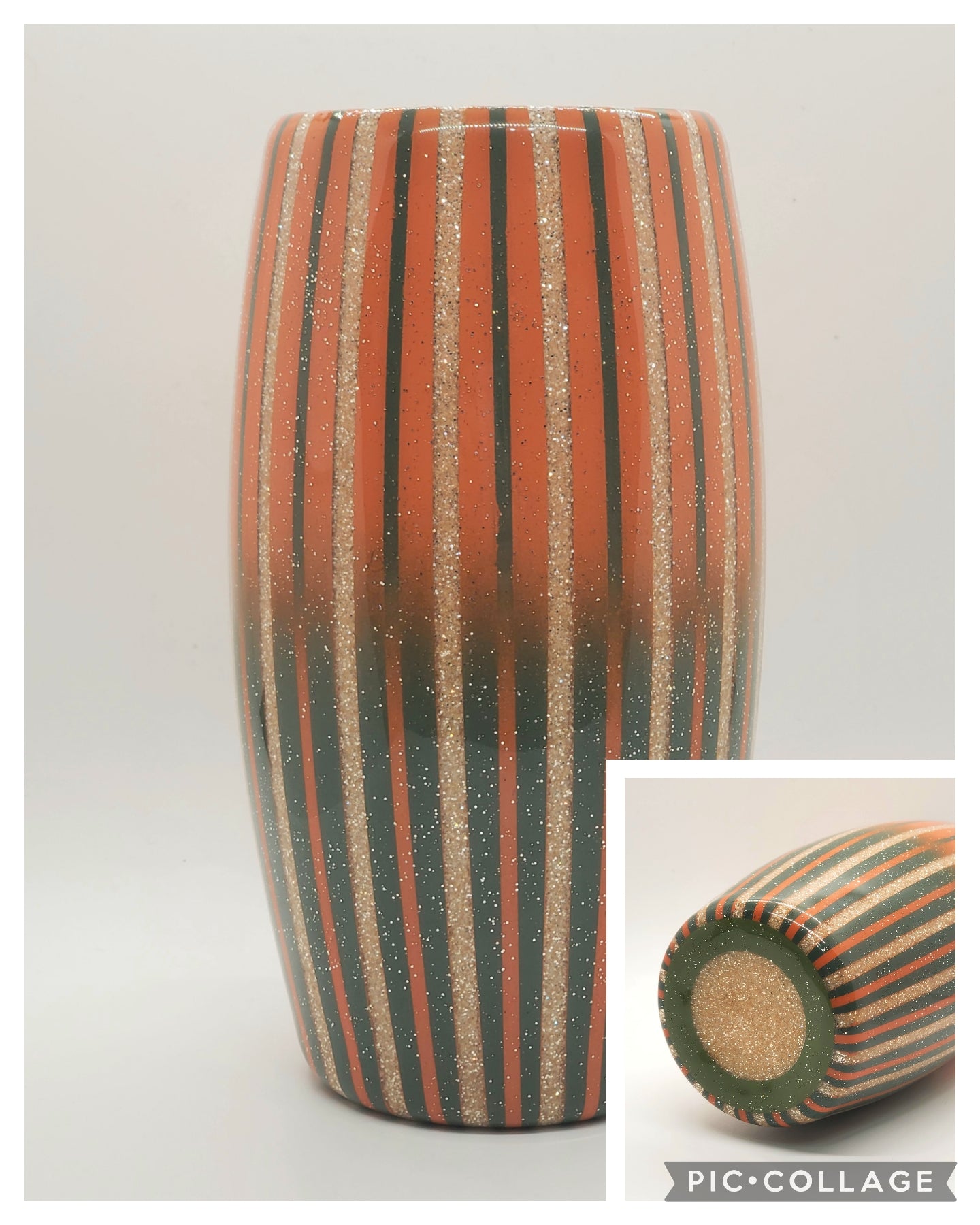 25 oz. Pinstripe Reverse Ombre Fall Tumbler