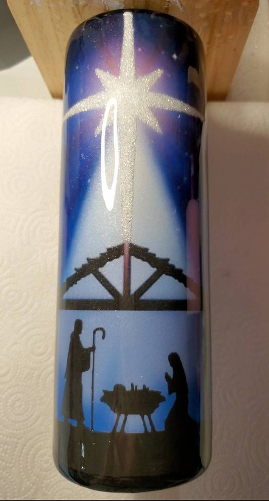 20 oz. Manger Scene Epoxy Tumbler