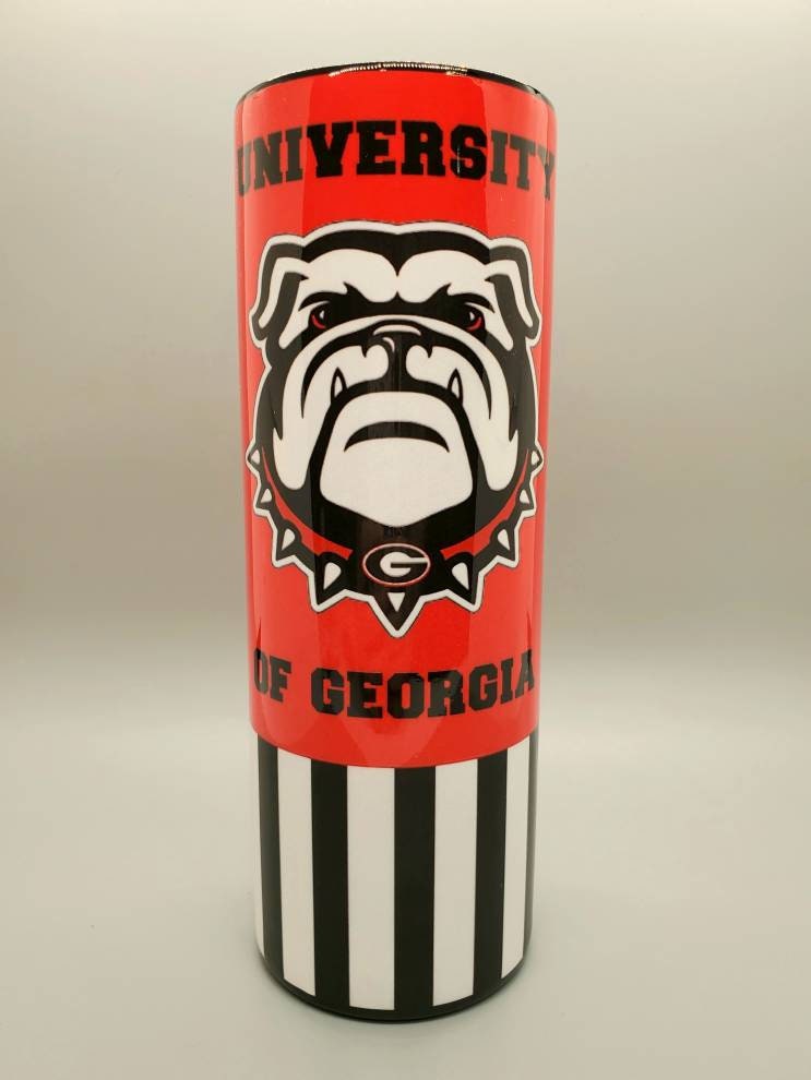 20 oz. Custom GA Bulldog Epoxy Tumbler