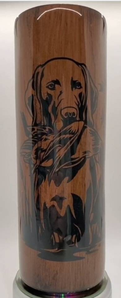 20 oz. Duck hunting wood grain Tumbler