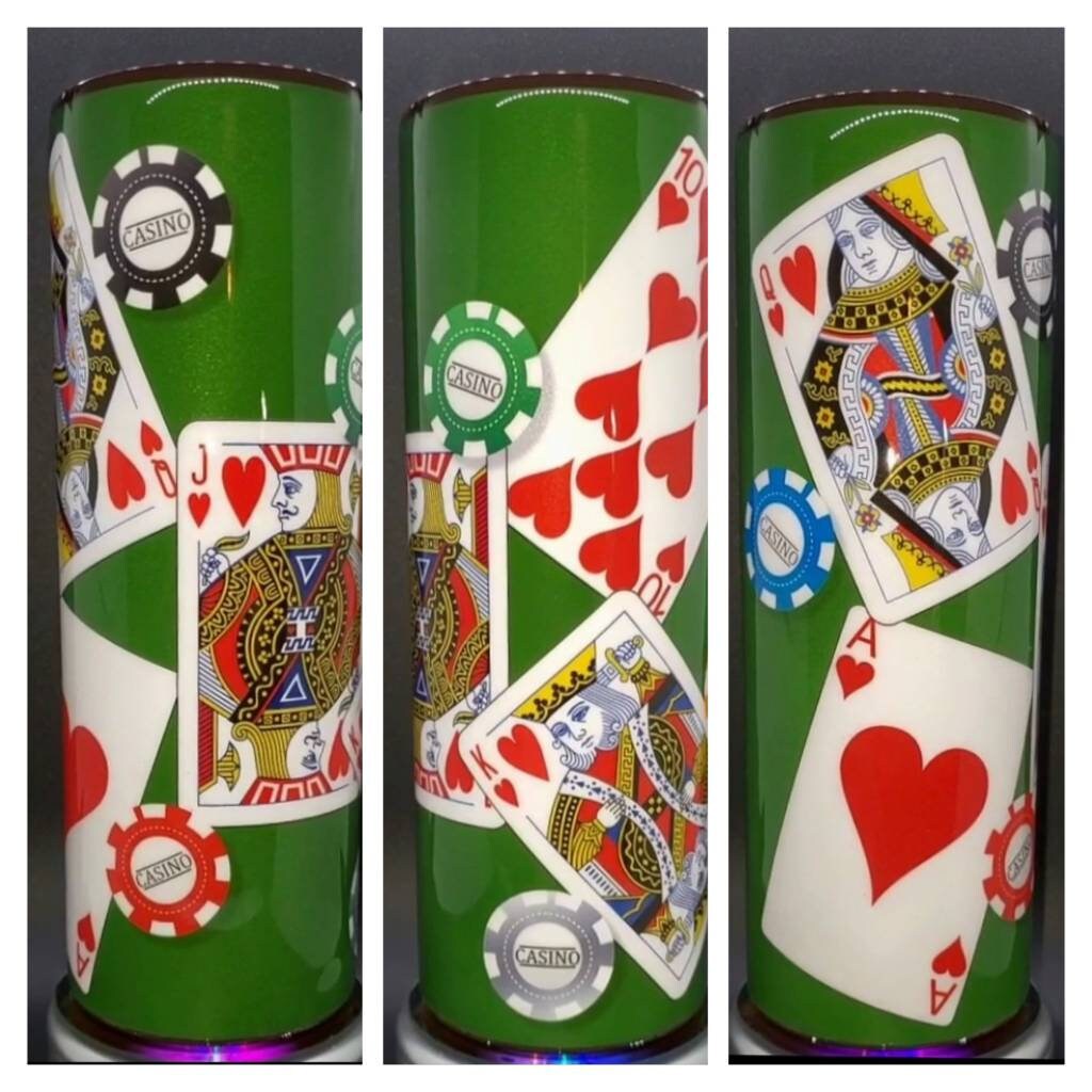 20 oz. Playing Card Tumbler